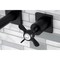 Kingston Brass KS6020BEX Wall Mount Tub Faucet, Matte Black KS6020BEX - alternate 2